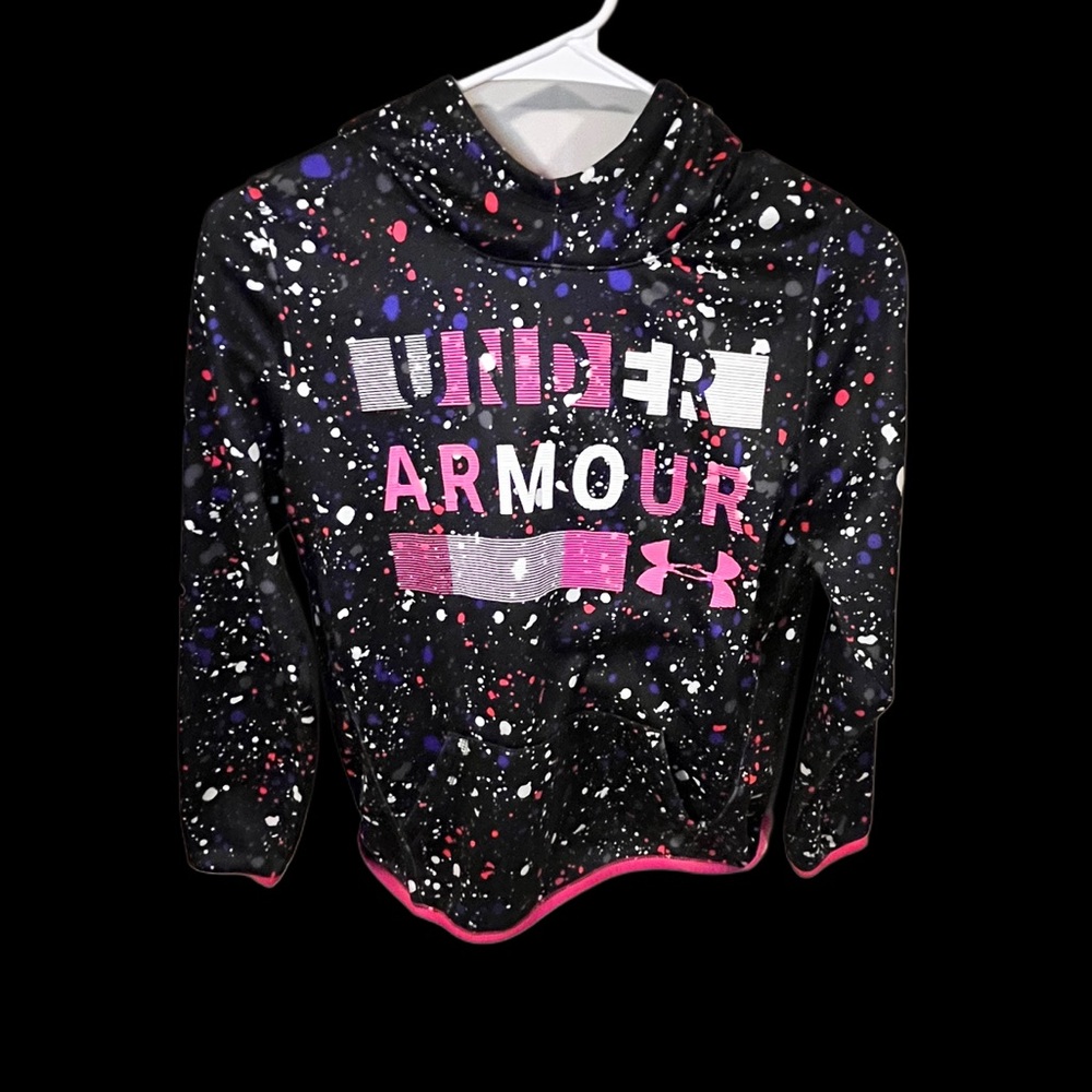 Youth XL girls Paint splatter Under Armour hoodie 🤩